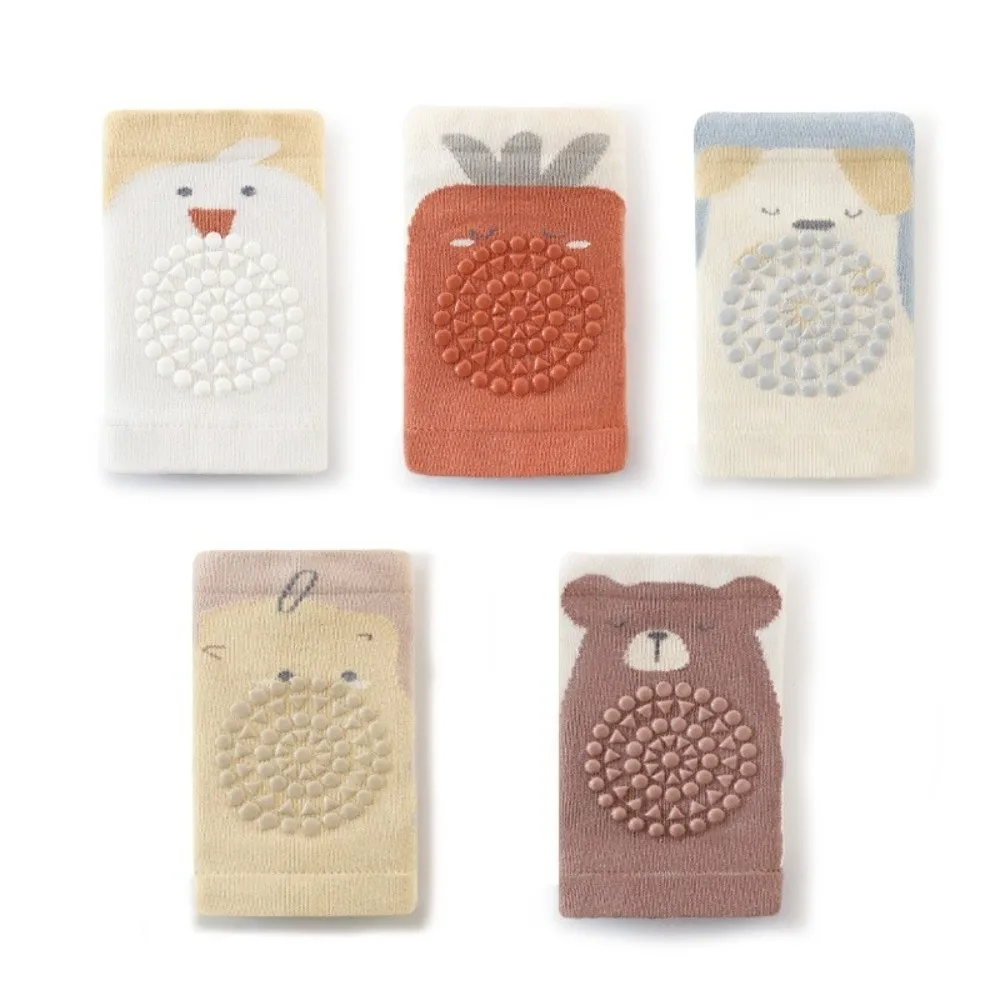 Summer Thin Baby Knee Pads Anti-Slip Cartoon Patterns Infant Knee Protector Safety Protector Soft Knit Cotton Crawling Protector