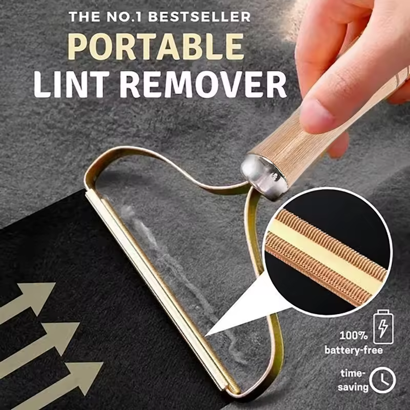 Portable Lint Remover Pet Hair Remover Brush Manual Lint Roller Sofa Clothes Cleaning Lint Brush Fuzz Fabric Shaver Brush Tool - Image 3
