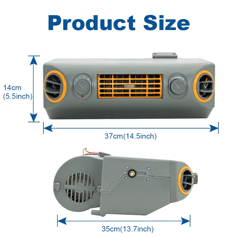 Universal Modified 3 Speed Car Air Conditioner 12V/24V Evaporator Assembly Unit For Trucks Vans Classic Muscle Vintage Car