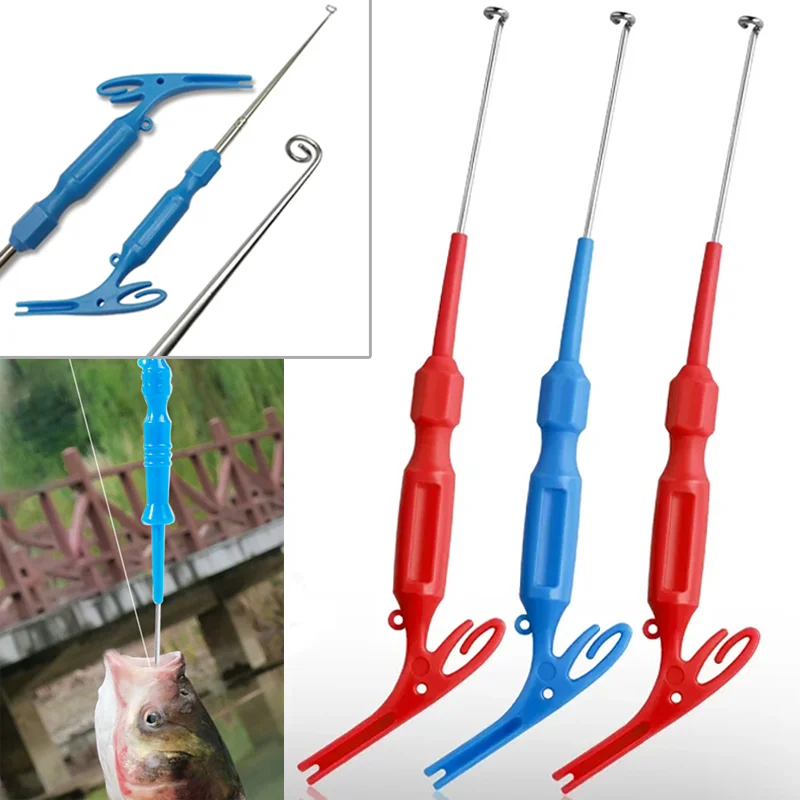 Security Extractor Fishing Universal Fly Nail Knot Tying Tools 3 Ends for Different Usage 1 Fish Hook Remover Tool Fishing Knot