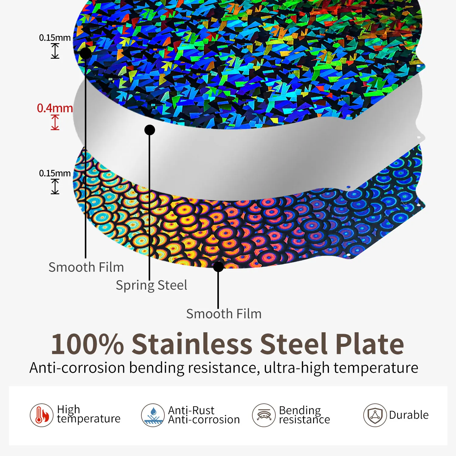 لوحة بناء مستديرة 270 مللي متر لطابعة Flsun t1 pro/ Super Race PEI ورقة الربيع الصلب ساخنة السرير PEO السلس محكم QQ-S Pro ثلاثية الأبعاد