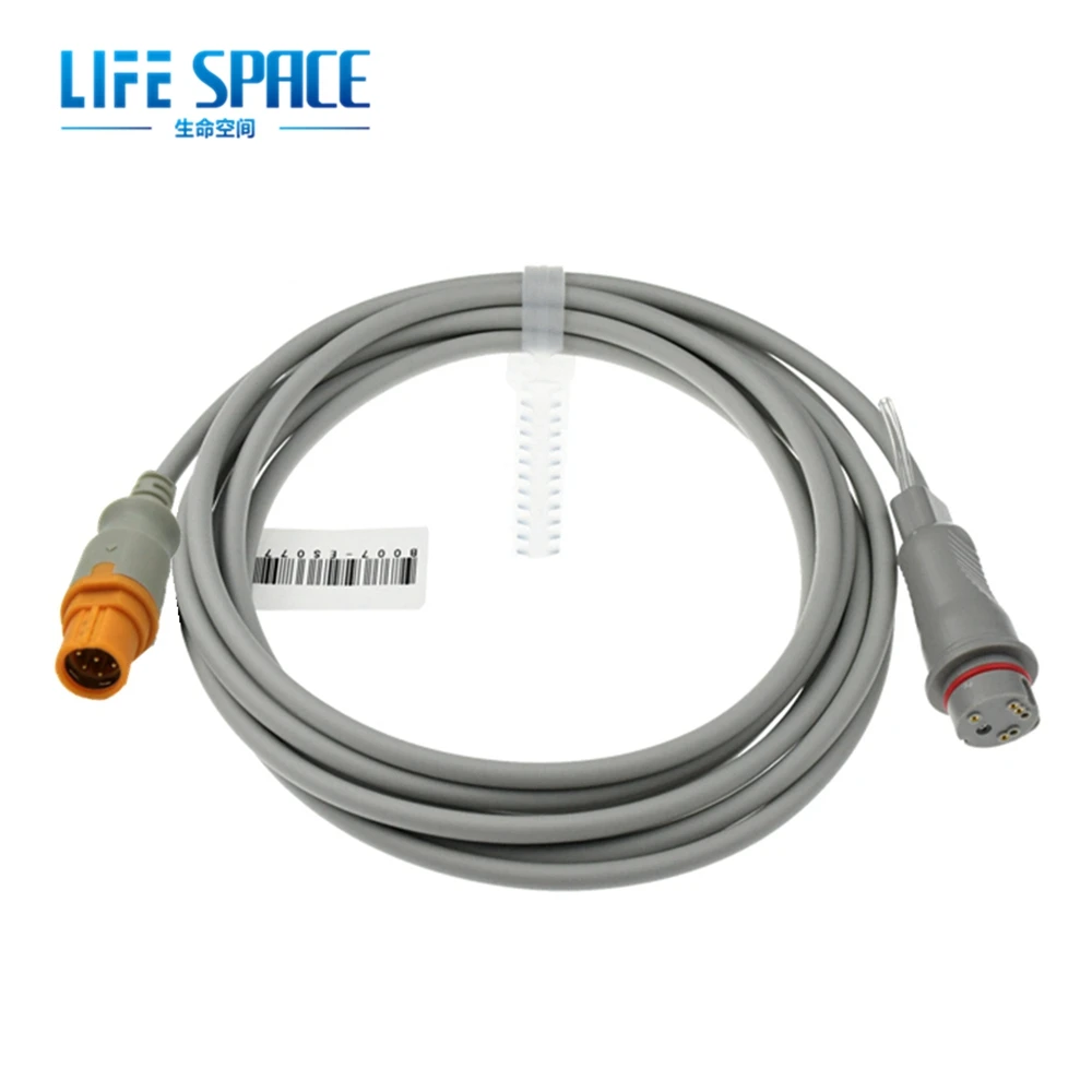 

Compatible Simens Drager Ibp Sensor Trunk Cable Adapter Ibp Probe Invasive Blood Pressure Transducer Connect Bd Abbott B.Braud