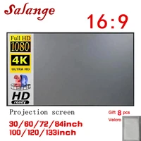 Pantalla proyector Salange 100 120 pulgadas pantalla de proyección portátil tela reflectante para XGIMI H3 H2 YG400 Xiaomi Beamer