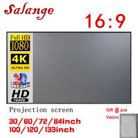Salange Projector Screen Fabric 100 120 inch Screen Projection Portable Reflective Cloth For XGIMI H3 H2 YG400 for Xiaomi Beamer