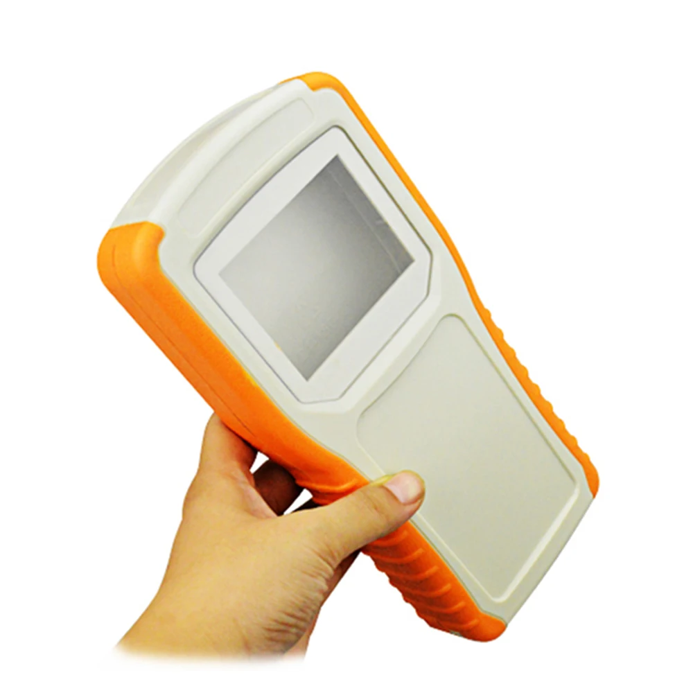 SZOMK 1Pieces 220*107*40mm orange plastic abs project enclosure housing with 5 x AA battery holder lcd display control box