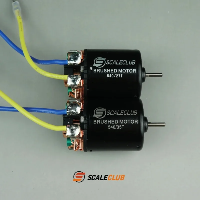 RC 1/14 Scaleclub Modellmotor mit Bürste für Tamiya Hydraulikbagger, Lader, Muldenkipper für SCANIA, MAN, VOLVO Kipper DIY-Teile – Detail 4