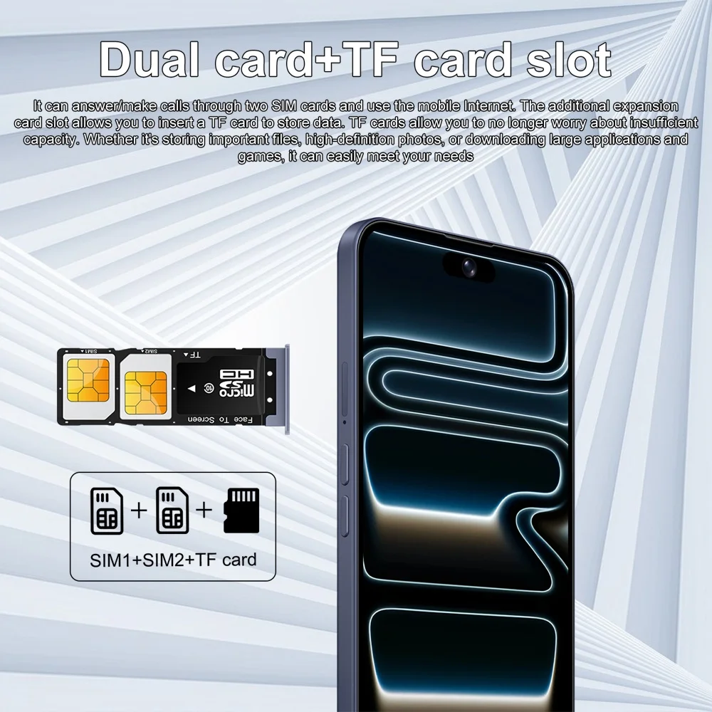 K-Touch New Cell Phone A 17 Pro Max Mobile Phones Android 5G 7.3HD 22G+2TB Smartphone 16+48MP Dual Sim 7800mAh Unlocked Global Version