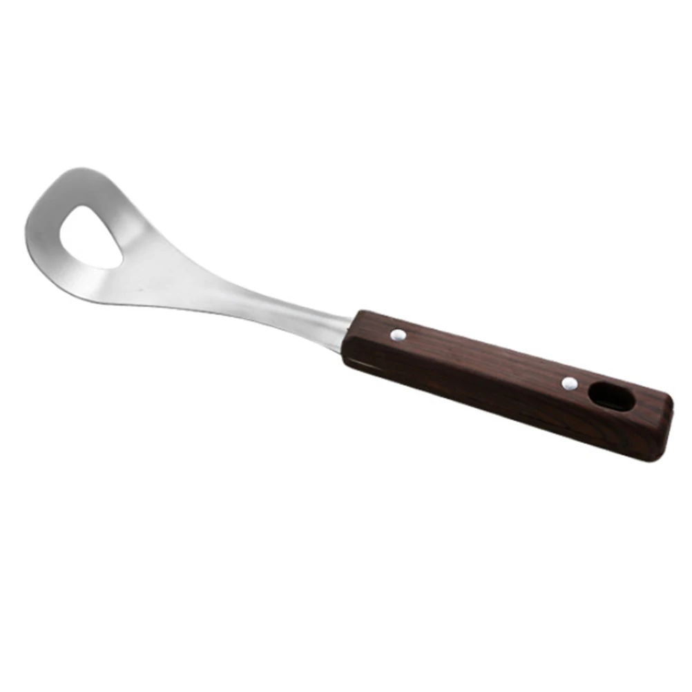 Stainless Steel Meatball Making Spoon Non Stick Wood Handle Easy Clean Kitchen Gadget for Home Restaurant Hotel Long