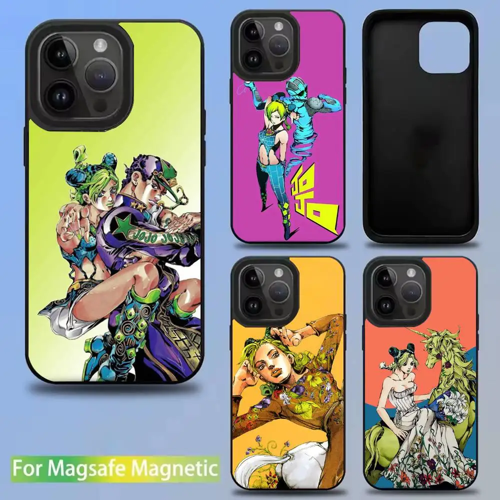 

Anime Jolyne jojo Phone Case For iPhone 16,15,14,13,12,11,Pro,Max,Plus,Mini,SE New Magsafe Magnetic Wireless Charging