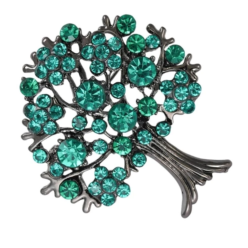 Elegant tree Shawl Pin Delicate tree Scarf Pin Brooch Accessory Lapel Pin for Women's Apparel