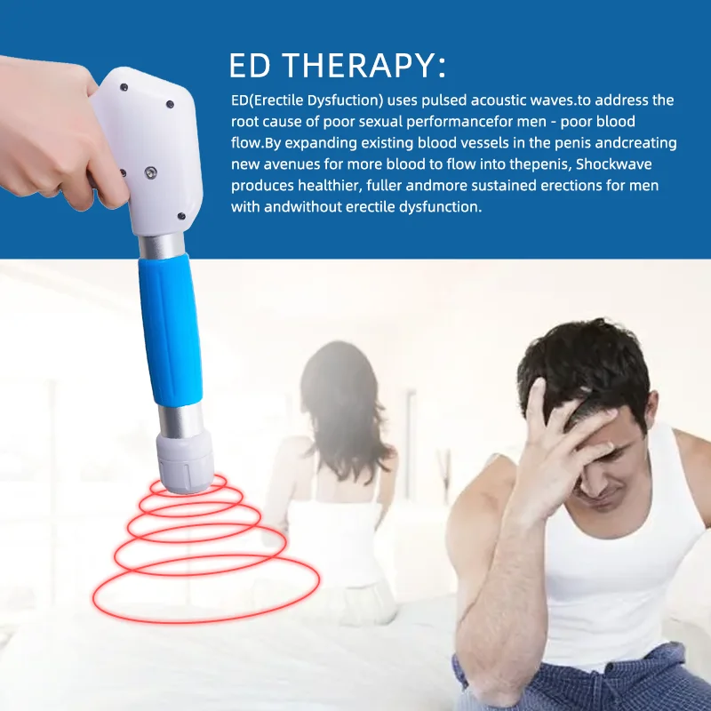 Pneumatic Shock Wave Focused Physiotherapy Pain Relief Shock Wave Physical Therapy Equipments Shockwave Therapy Machine For Ed