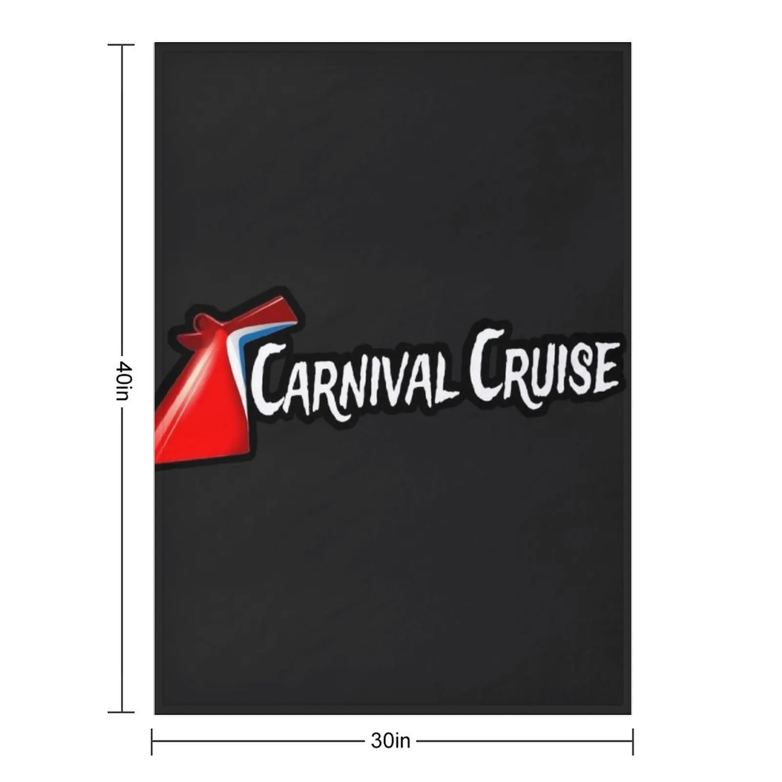 카니발 크루즈 라인 담요 크리스마스 선물 루즈 플란넬 담요