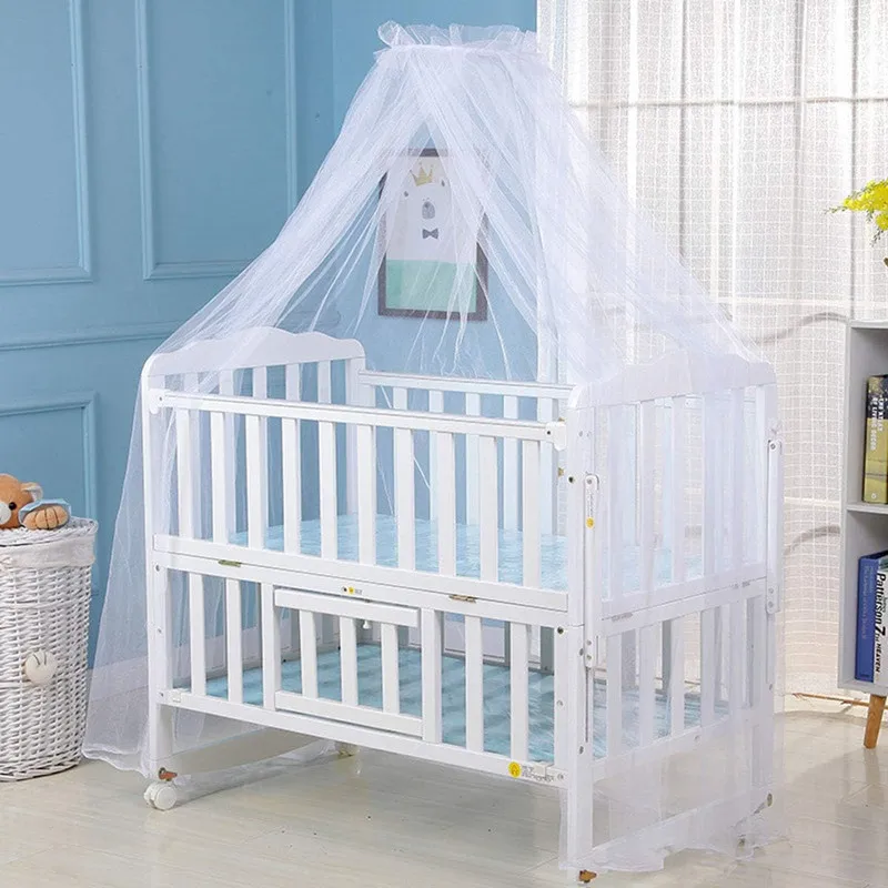 Summer Mosquito Net Baby Canopy Bed Net Stand Infant Cot Dome Mosquito Netting Hanging Bed Curtain Support Foldable Crib Tent view 2