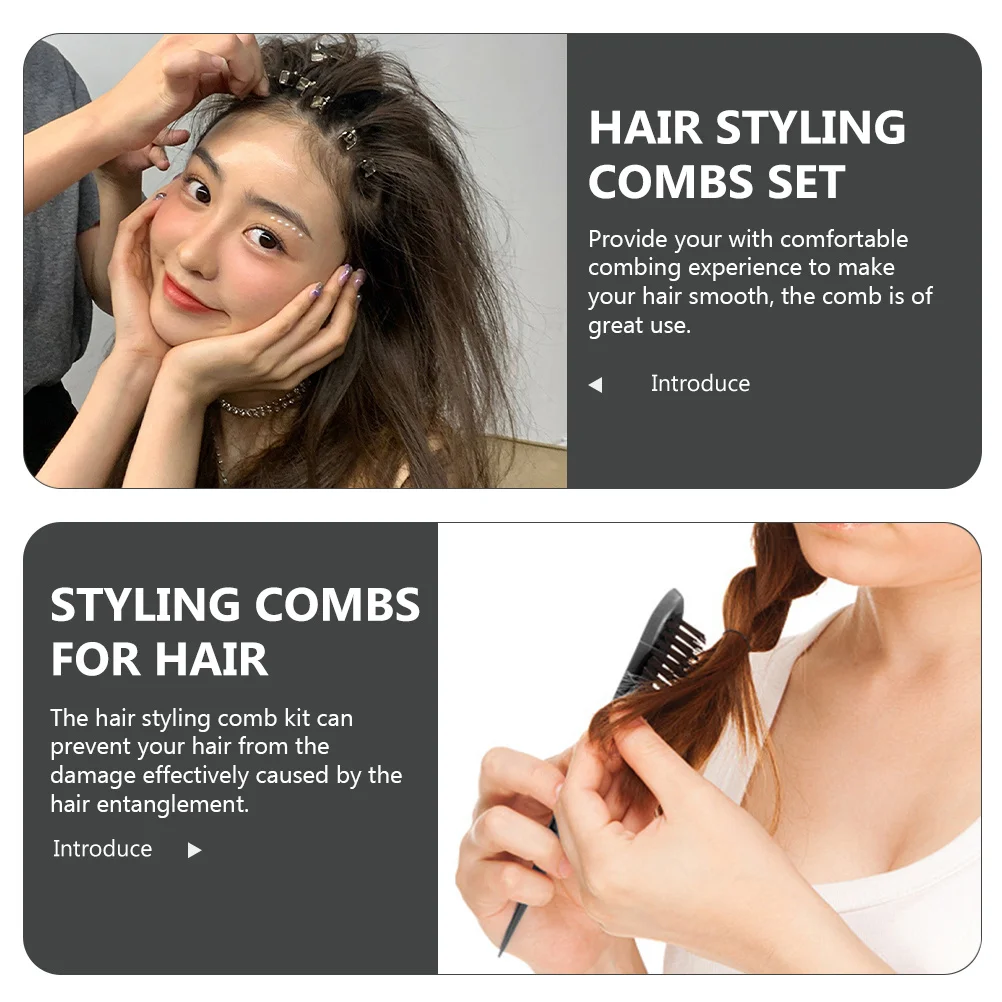 

1 set 1 Set Comb Detangling Combs For Set Detangling Combs For Curly Hair Double Sided Tail Comb Portable Hair Parting Tool