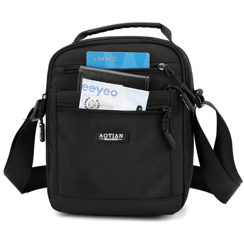 AOTIAN Men's Shoulder Crossbody Bag High Quality Boys Travel Messenger Bag Tote Male Nylon Man Business Handbag Suitable for SAC