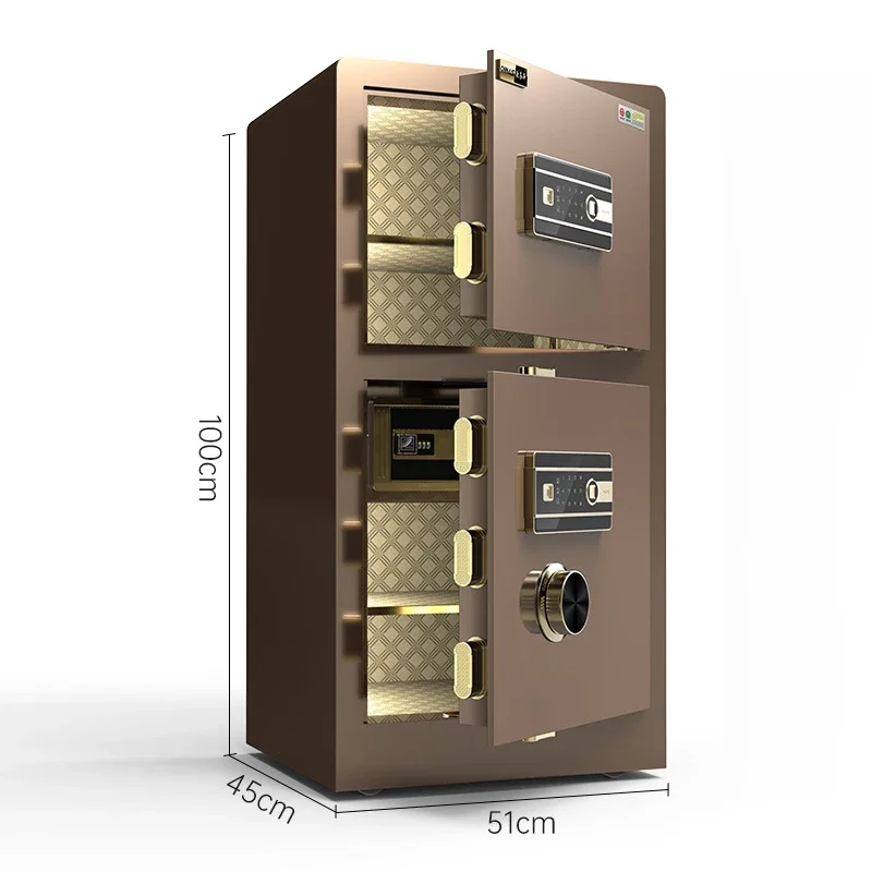 Luxury Gold Smart High Security Large Steel Home And Business High Grade Digital Electronic Safe