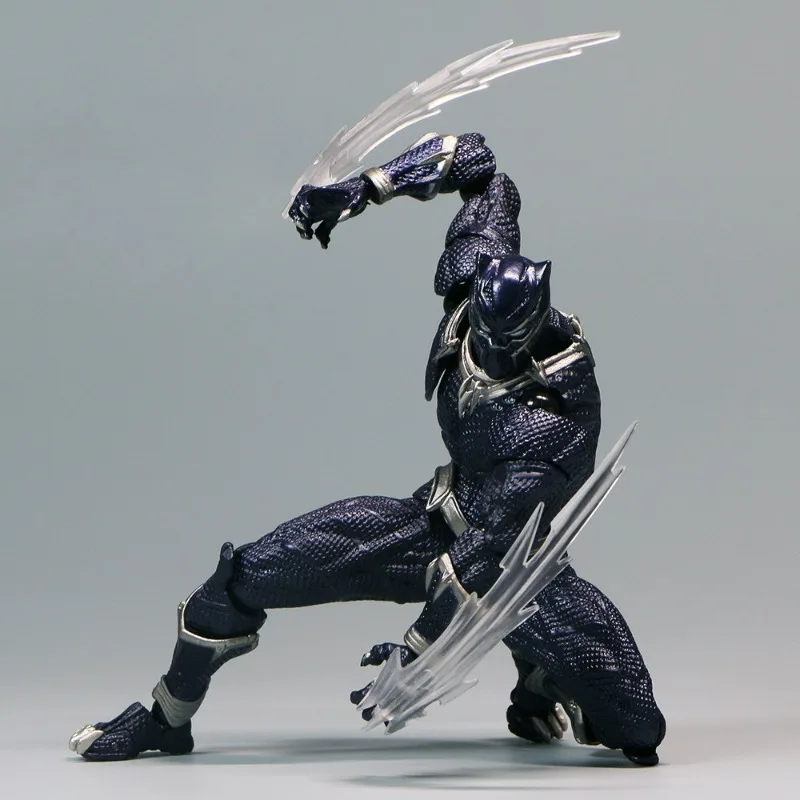 

15cm Action Marve Figure Black Panther Anime Superhero Movie Statue Model Doll Toys Movable Ornament For Kid Boys Birthday Gifts