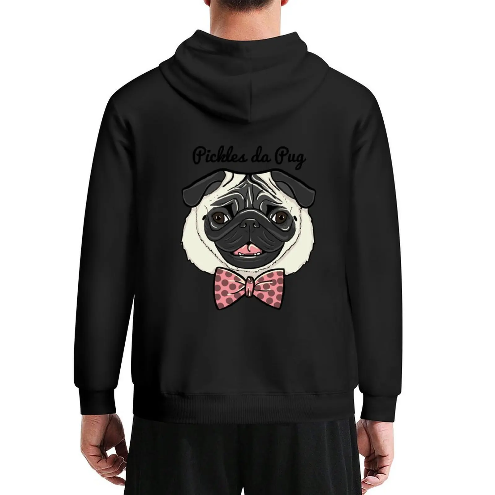 

Pickles da Pug Hoodie male clothes autumn jacket men anime clothes blouse hoodies for men