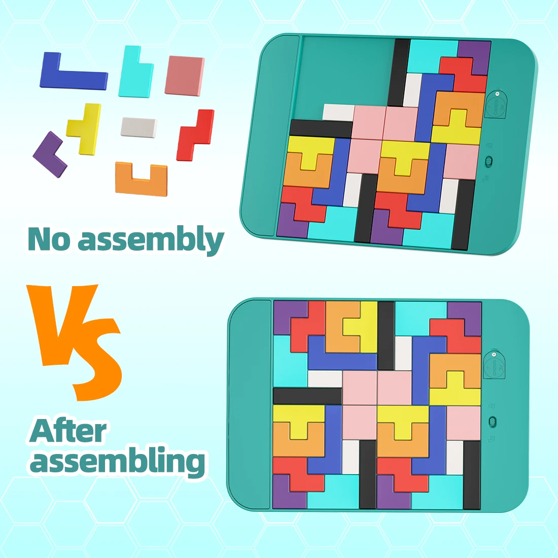 Een multifunctioneel tekenbord voor kinderen die functies integreert zoals doodling, spelling en legpuzzels. Het kan worden hergebruikt en is een verjaardagscadeau en een nieuwjaarscadeau voor jongens en meisjes.