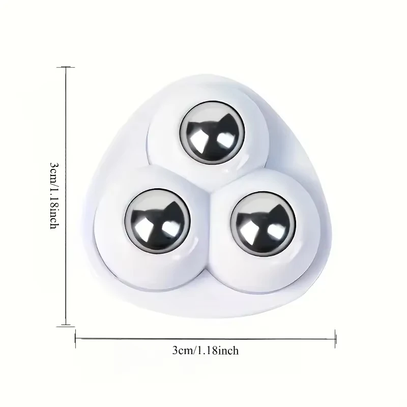 6pcs Adhesive Wheels Stainless Bearings - 360° Rotating Casters for Kitchen & DIY