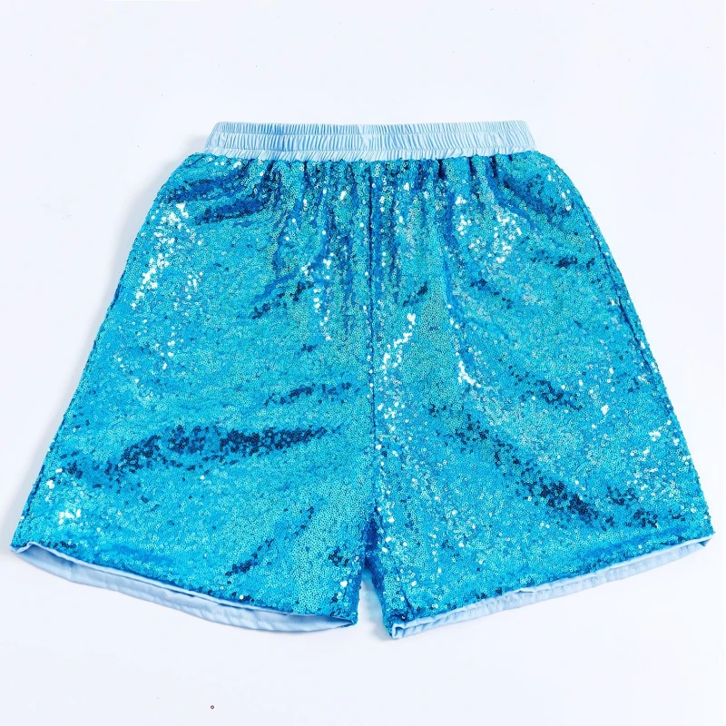 2026 Man and Women Sequin Shorts,Elastic Waist Glitter Sparkly Short Pants,Nightclub Party Dance Costume Stage Performance Short
