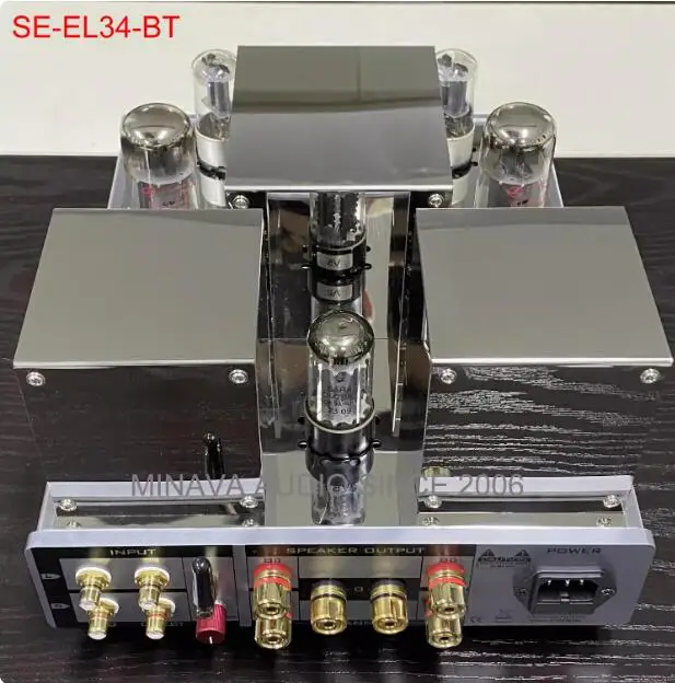 Minava Audio12W+12W SE-EL34/SE-EL34 BT Single Terminal Gallbladder A-class Electronic Tube Amplifier