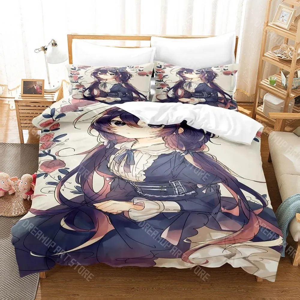 3D Printed Kyoka Izumi Bungo Stray Dogs Bedding Set for Boys Girls Duvet Cover Twin Queen King Full Single Double Sizes