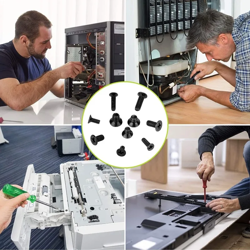 500Pcs Laptop Notebook Computer Repair Screws Kit for Lenovo Samsung HP IBM Hard Disk SATA Computer Laptop Notebook Screws