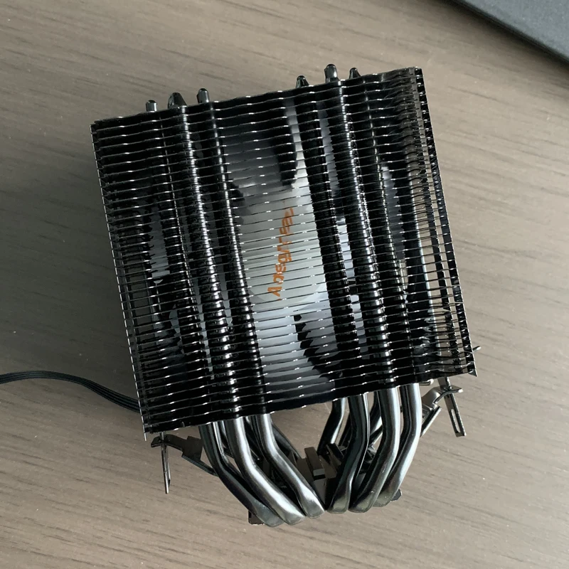 6 أنابيب الحرارة وحدة المعالجة المركزية مبرد الهواء 4 دبوس PWM RGB الأسود PC مروحة التبريد هادئة إنتل LGA 1700 2011 1200 1156 X79 X99 1366 AMD AM4 AM3 AM5