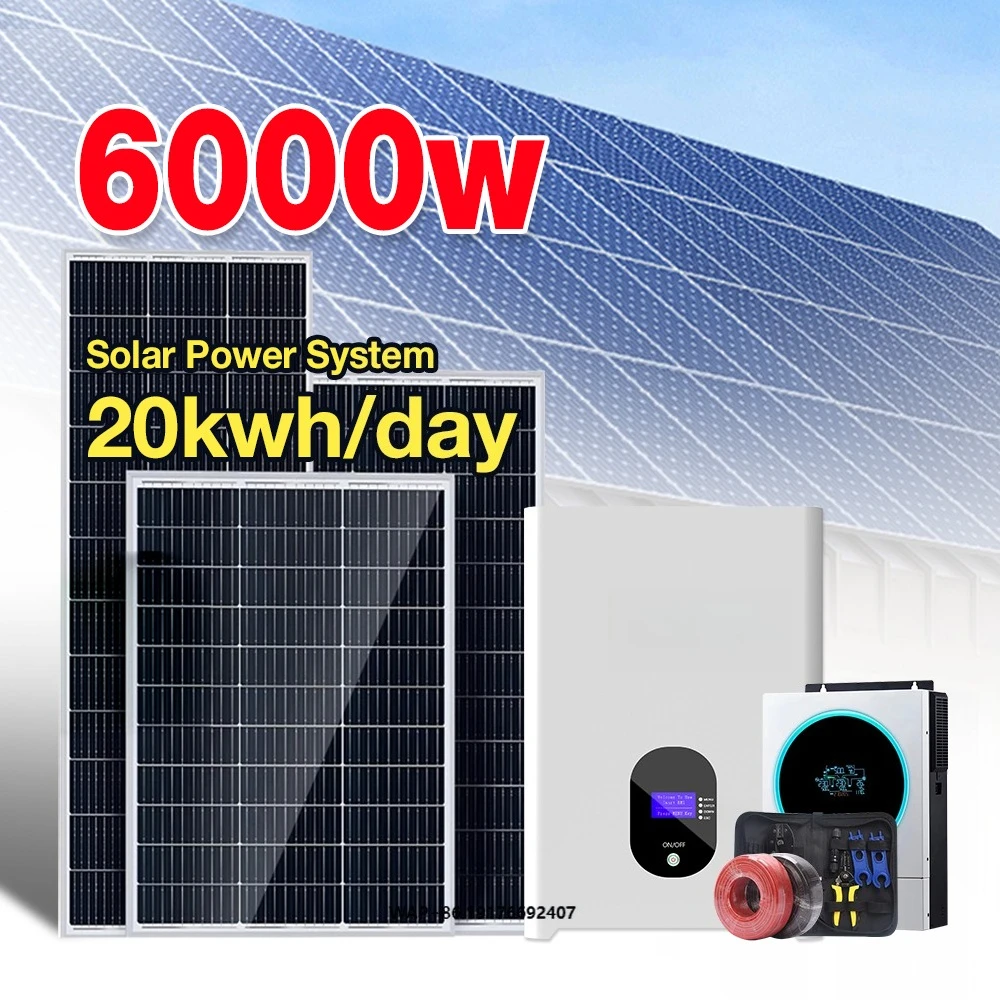 Solar Panels Good Price off Grid Complete Kit Solar Energy System 3kw 5kw 10kw Stacked Solar Power System for Home