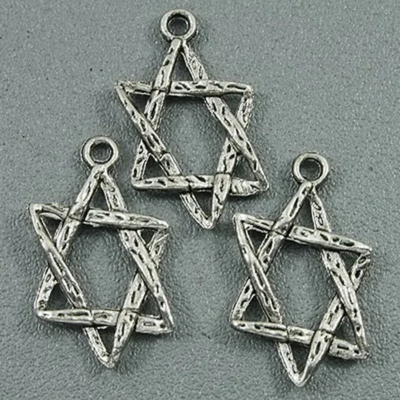 30 Stück 23*15mm tibetisches Silber geometrische Charms h1065 Charms für die Schmuck herstellung