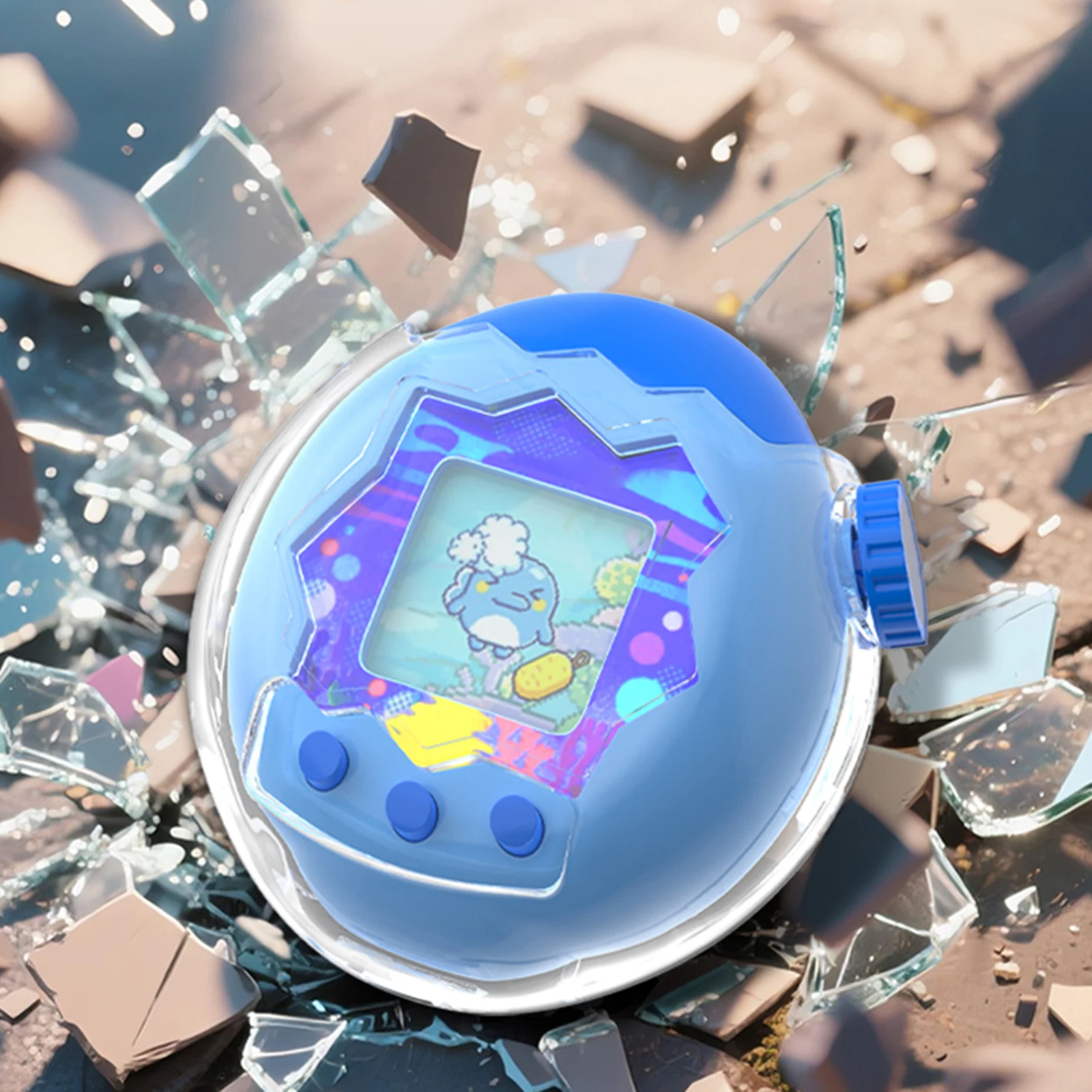 Schutzhülle Transparente Hülle mit Trageband Hartschale Schutzhülle für Tamagotchi Paradise