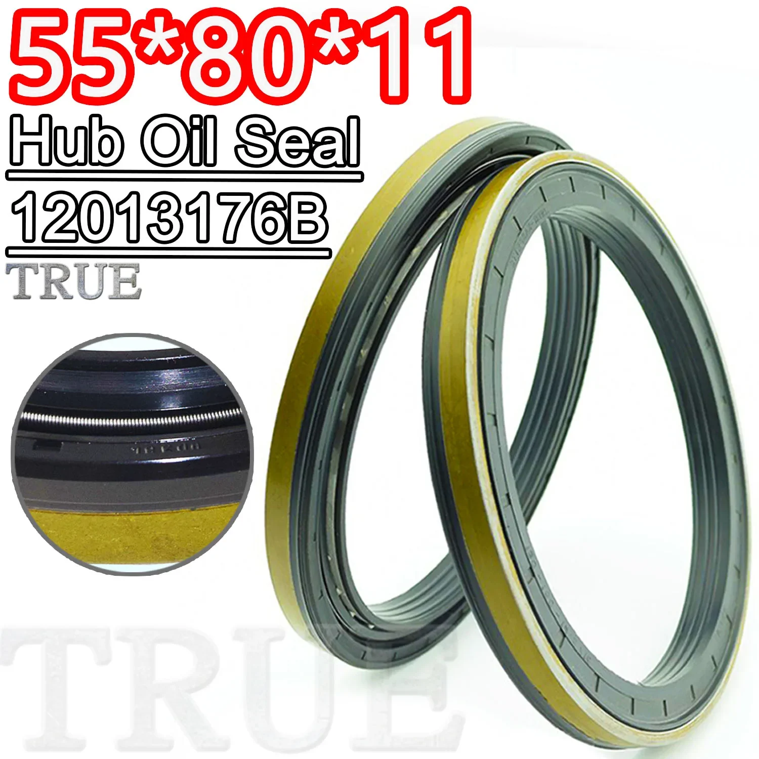 

Hub Oil Seal 55*80*11 For Tractor Cat 12013176B 55X80X11 Fix Best Replacement Service O-ring O ring Repair kit Nitrile NBR Nok