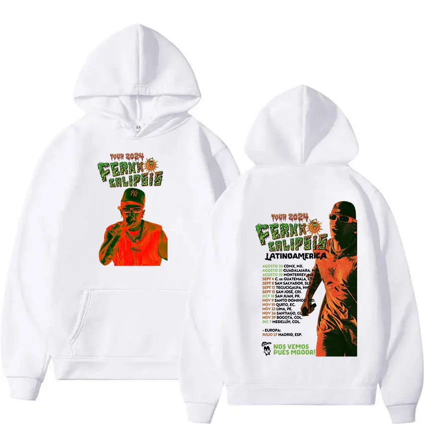 Ferxxocalipsis-Sweat à capuche vintage pour homme, pull hip hop, vêtements gothiques, sweat à capuche respirant, Feid, Ferxxo, World Tour, Y2K, 2024