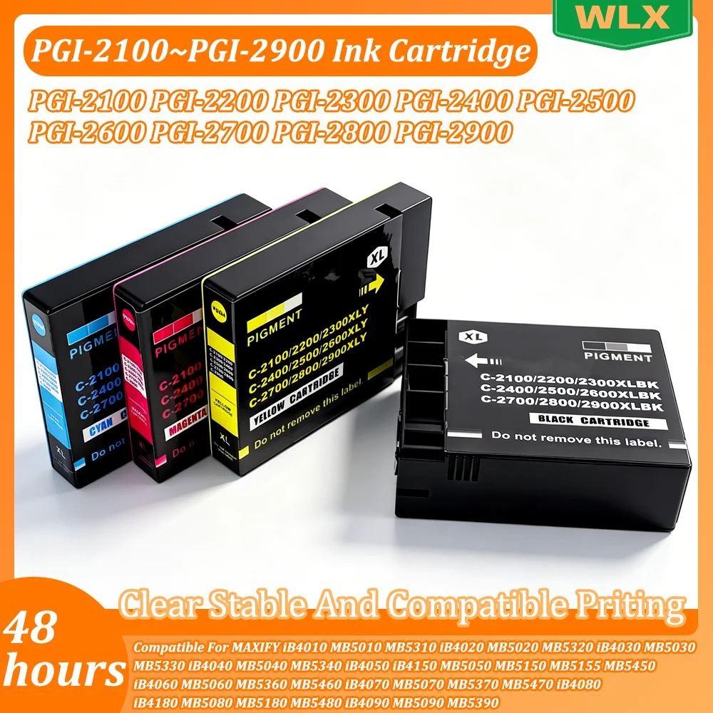 PGI-2100 PGI-2200 PGI-2300 PGI-2400 PGI-2500 PGI-2600 PGI-2700 PGI-2800 PGI-2900 Ink Cartridge Compatible For MAXIFY Series
