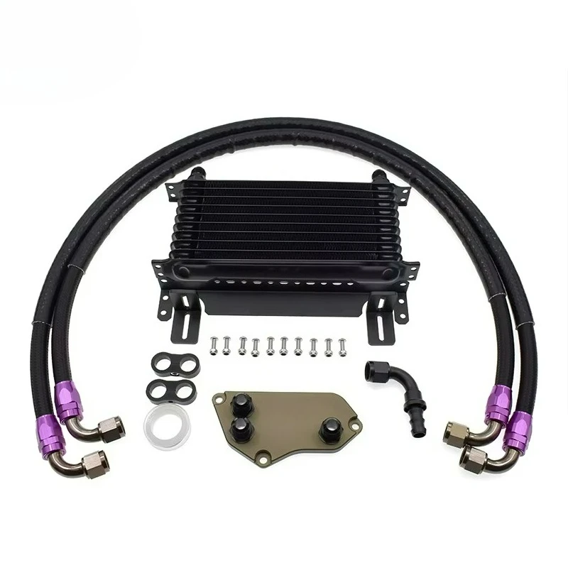 

10 Rows Aluminum N20 N26 N51 N52 N53 Engine Oil Cooler Kit for BMW 3 Series F10 F20 F30 E90 Car Oil Cooler Radiator Kit