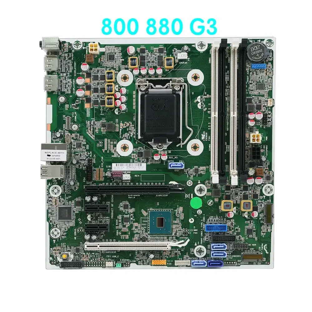 

Подходит для настольной материнской платы HP Elitedesk 800 880 G3 TWR 912335 -001 912335 -601 901014 -001 Материнская плата, 100% протестирована, полностью работает