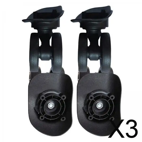 

3x Колеса для чемодана A80, двойные, бесшумные, черные, прочные, для путешествий