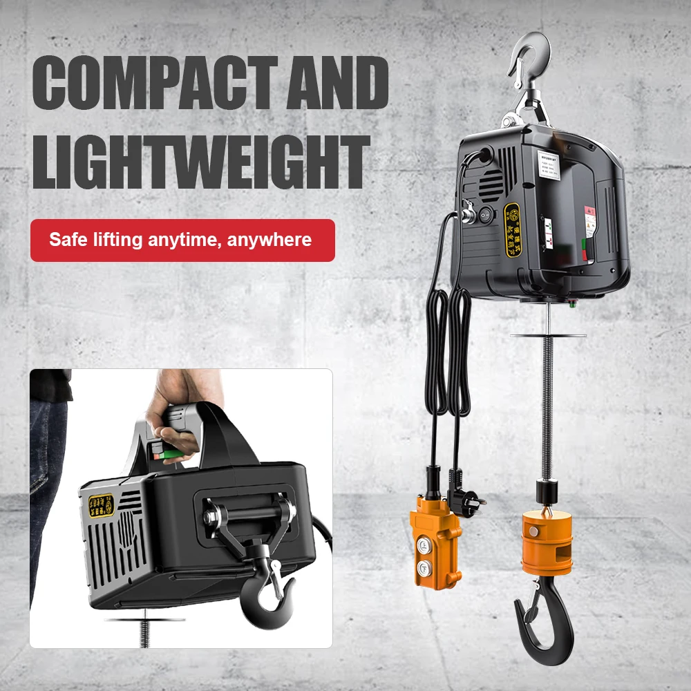

Electric Hoist Electric Crane Air Conditioning Cranes 220V 1500W Portable Crane Small Lifting Air Conditioning Hoist