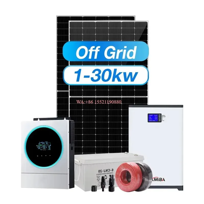 WMWMNU 10KW Hybrid Solar Power System Complete Kit with Battery and Inverter Panels for Home Energy Storage Off Grid Solution