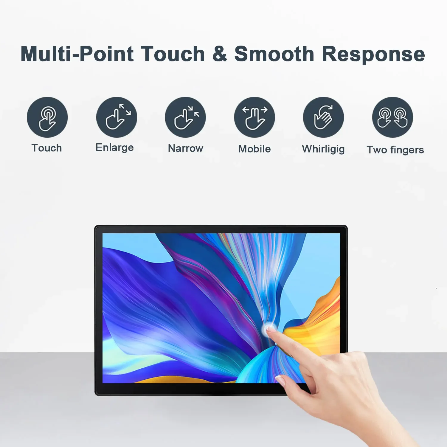 10.5 Inch Touchscreen Portable Monitor 2560×1600 2.5K OLED HFMI Display for Laptop PC PS Game Raspberry Pi 5 4 3+Linux Windows