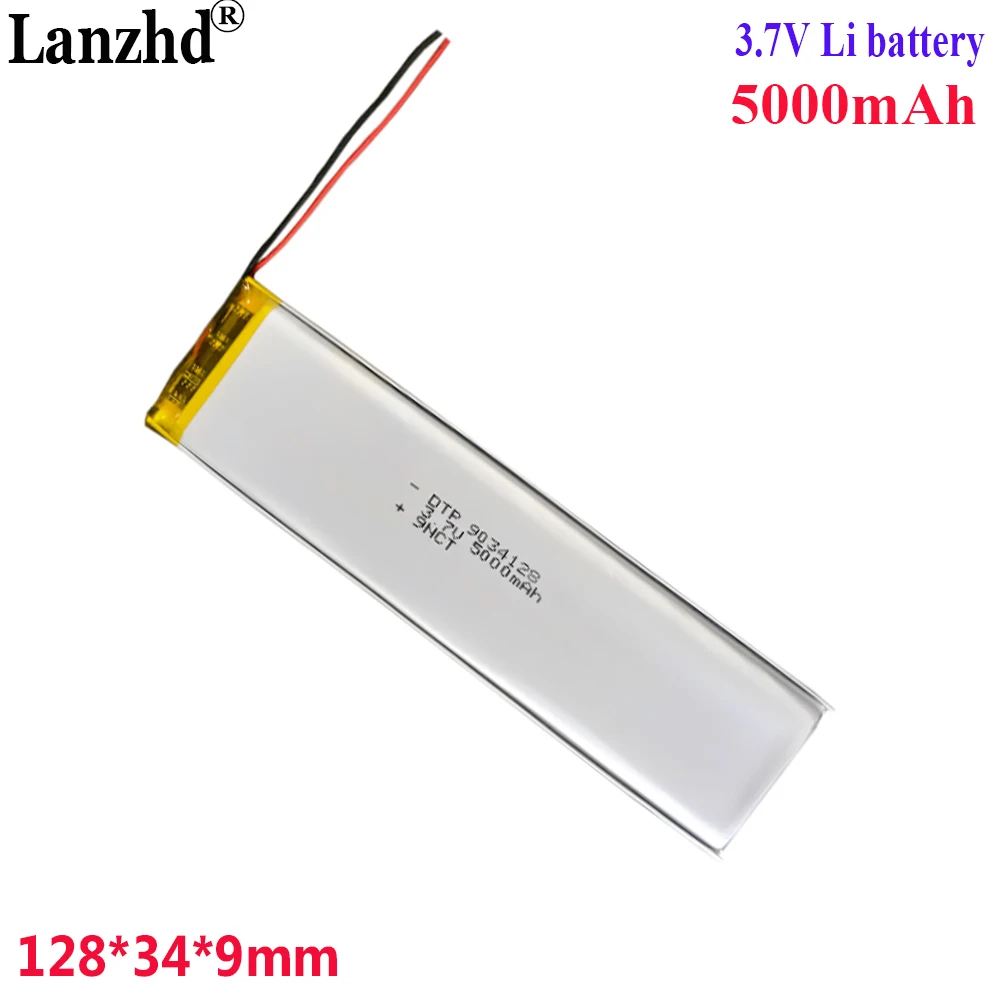 Massage selfie stick light toy digital 9034128 Rectangular mobile power charger 3.7V Li Polymer Battery 5000mah