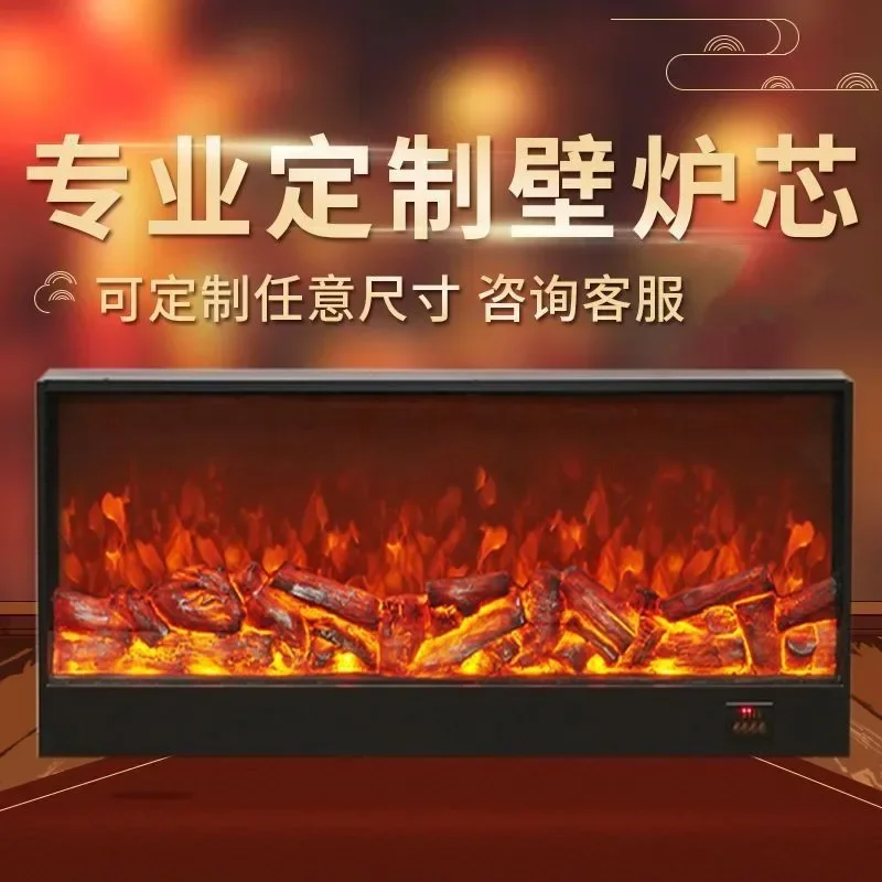 Custom electronic fireplace LED simulation flame custom European electric fireplace embedded decorative cabinet household heater