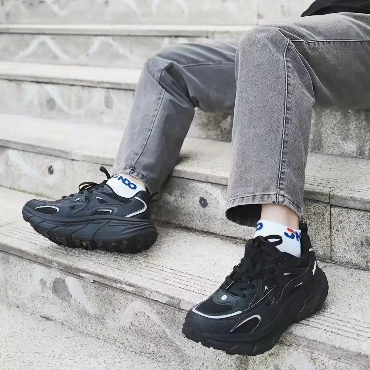 

JNDO EVA Height-Increasing And Breathable Casual Walking Shoes For Men And Women Lightweight And Anti-Slip Sports Shoes 2474-1