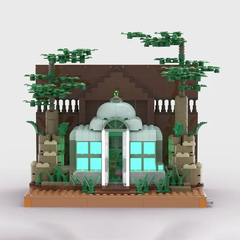 Modello di film popolare Moc Building Block Ambiente ecologico Museo di biologia Modello di visualizzazione Tecnologia Regali Giocattoli di assemblaggio fai-da-te