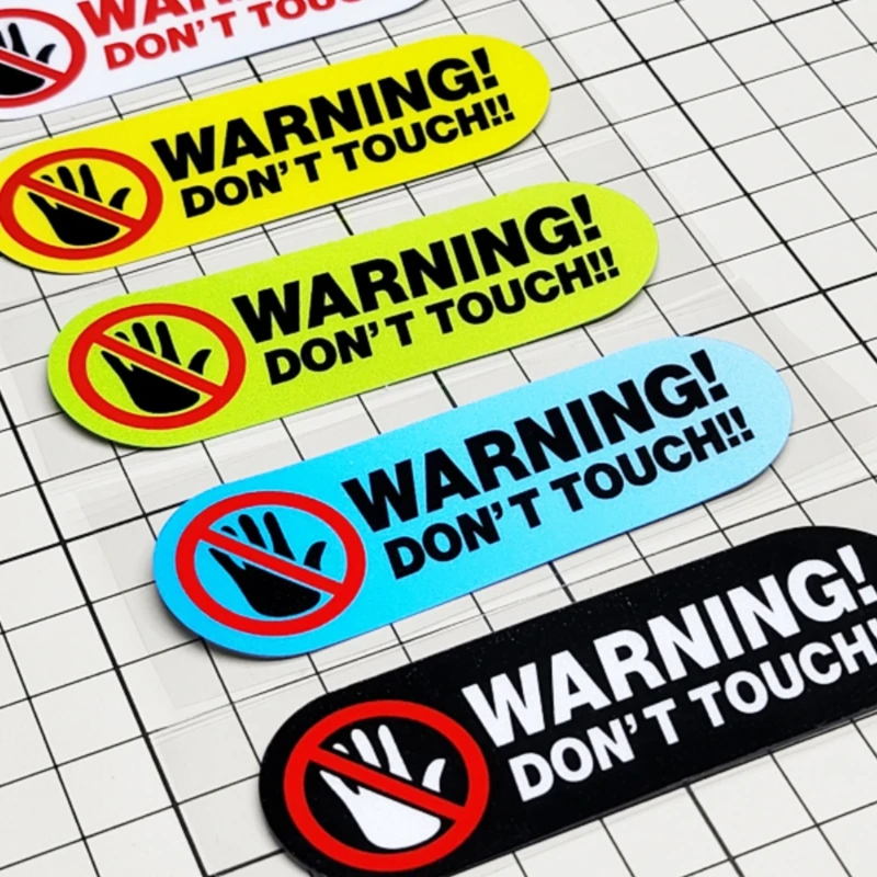Car Warning Sticker Vinyl Decal Waterproof Auto Accessories for Body Window Windshield Bumper Scratch Cover Decor