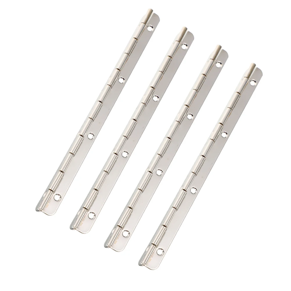 Bisagras de caja de joyería de Metal, bisagras de Piano largas y duraderas para caja de madera, manualidades DIY, bisagra de Piano, caja de joyería, bisagra de Metal, 4 Uds.