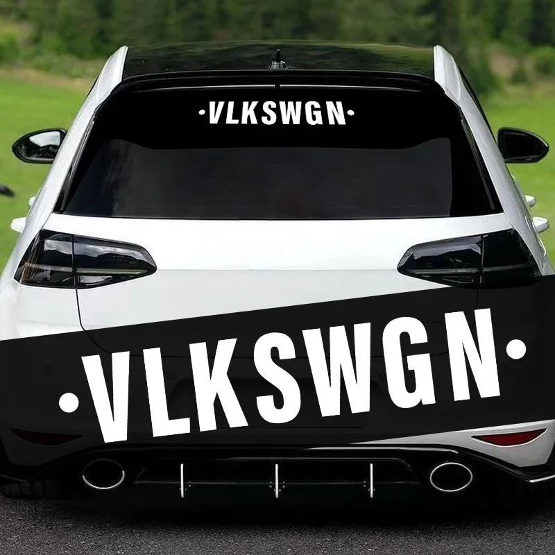 Image of VLKSWGN Auto-Aufkleber Frontscheiben- und Heckscheiben-Dekor für Volkswagen Golf Mk6 Mk7 R Line GTI Polo Skoda Octavia Seat Leon