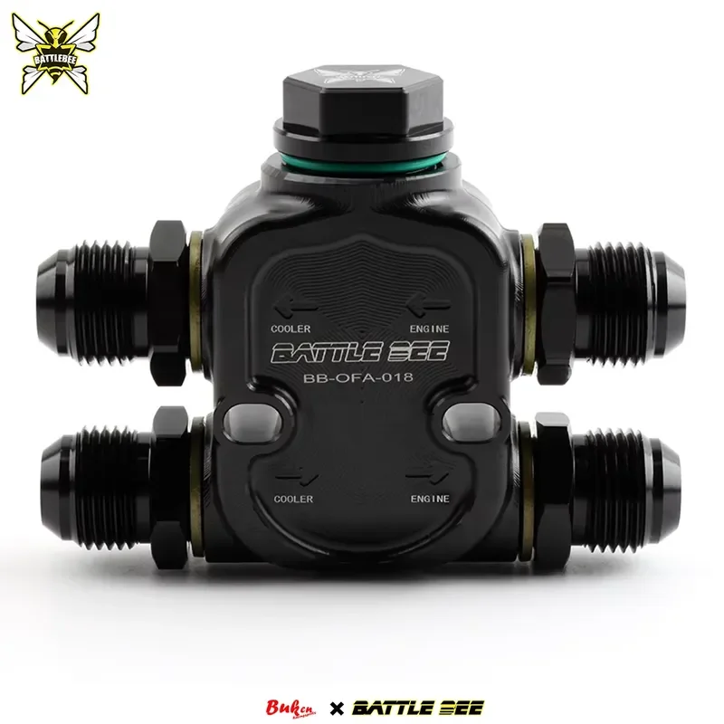 Hot Sale 1Unit Universal Engine Transmission Oil-Cooled Thermostat Adapter Optimal for Various Applications BATTLEBEE