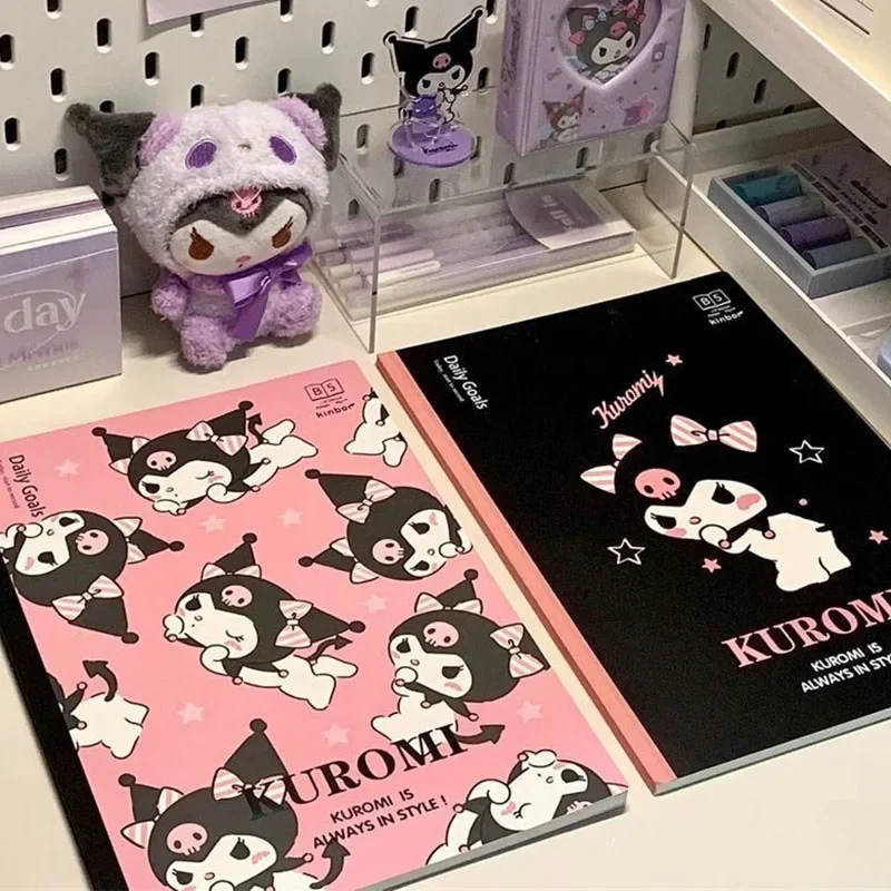 Sanrio Kuromi Notebook Cute Cartoon student stationery Horizontal Line Book Student Notepad Ins Classmate Toys for Girl Gifts